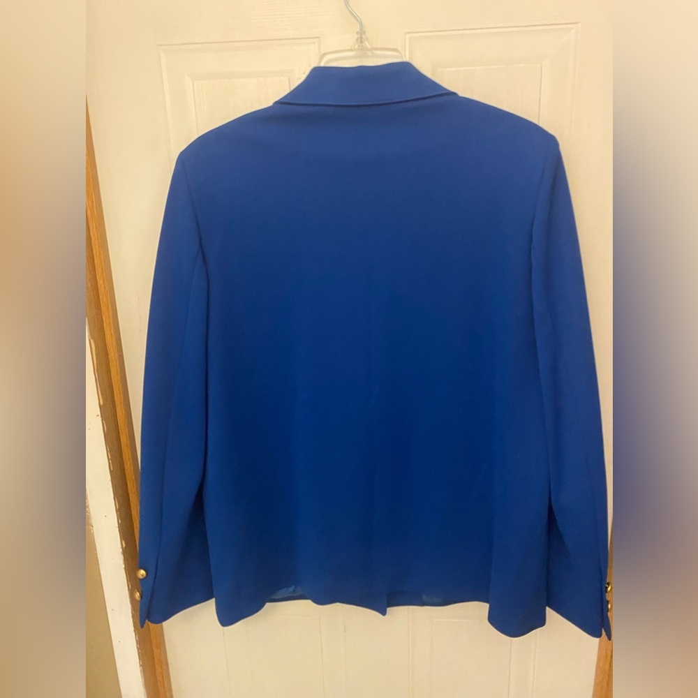 Givenchy VTG Sport Sapphire Blue Women's Blazer Plus Size - Picture 3 of 12